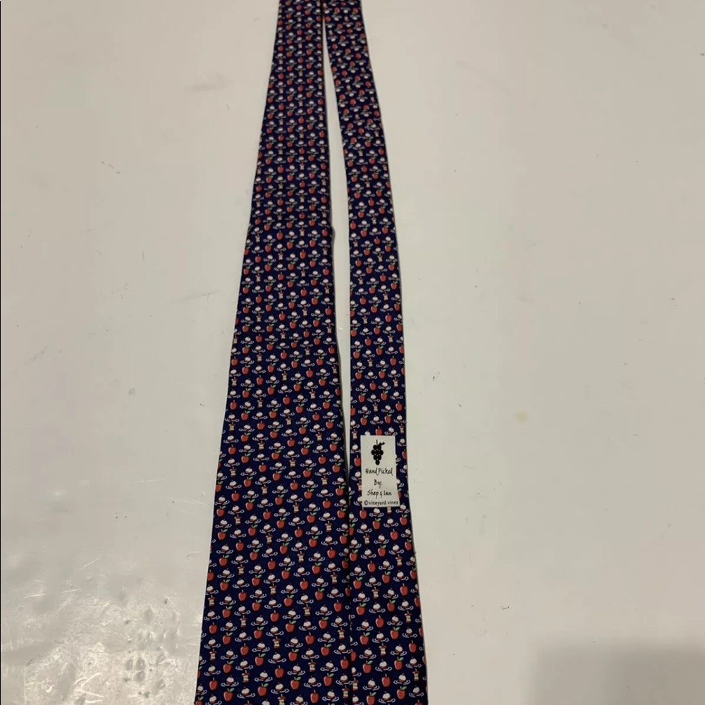 Vineyard Vines Bobbing For Apples Silk Boys Tie - Picture 5 of 8